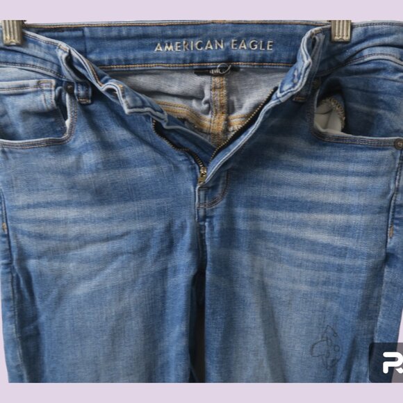 American Eagle Outfitters next level stretch skinny kick in blue size 6. - Picture 8 of 10